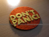 Don't Panic It's A Beer Coaster