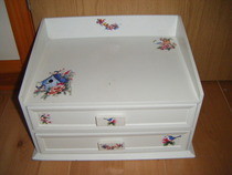 Vintage Bird Letter Holder Desk Drawer