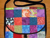 Patchwork Messenger Bag