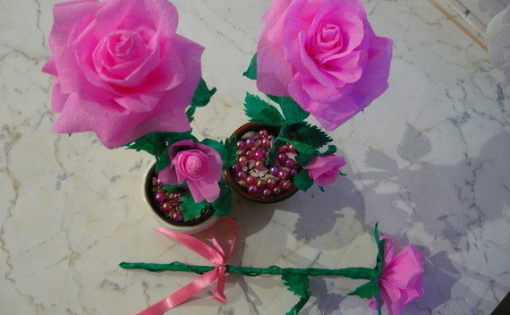 Crepe Paper Rose