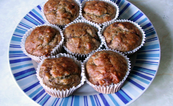 Banana And Chocolate Muffins