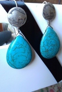 Turquoise Tear Drop Earrings