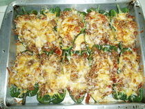 Chili Stuffed Poblanos