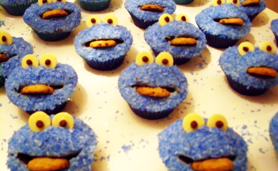 Cookie Monster Muffins