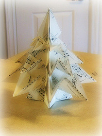 3 D Origami Christmas Tree, Style 2