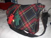 Checked Bag With Little Manikins
