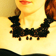 Gossip Girl Inspired Crochet Necklace