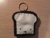 Plush Toast Keychain