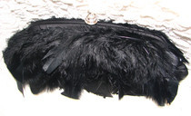 Black Feathers Clutch