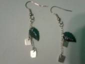 Sterling Silver/ Lovely Leaf Earrings 