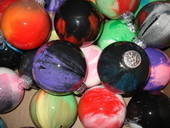 Marblized Glass Christmas Ornaments