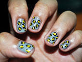 Cheetah Print Nail Art