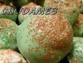 Devils Food Cake & Cream Cheese Frosting   Candied Cake Balls.