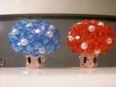 Beaded Mario Mushrooms