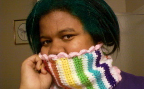 Rainbow Cake Scarflette