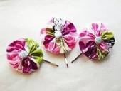 Yo Yo Flower Hairclips