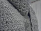 Chunky Grey Chrochet Scarf