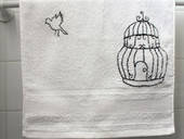 Bird Cage Hand Towel