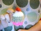 Crocheted Cupcake Egg Cosy