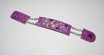 Bejeweled Leather Bracelet