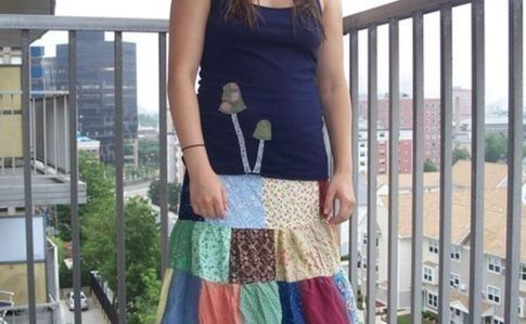 Patchy Spin Skirt