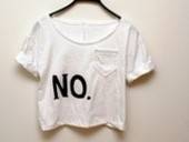 T Shirt Remake, Cropped Tee!