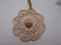 Old Gold Lace Necklace