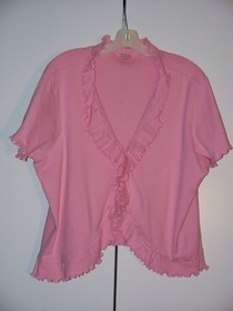 Ruffle Cardi From Old Tee