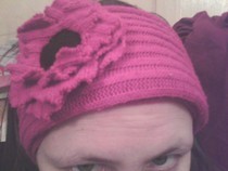 Wooly Flower Headband / Earband