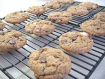 Whole Wheat Triple Choco Threat Cookies