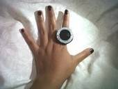 Black Cabochon Ring