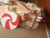 Altered Basinette Skirt Into Shirley Temple Dress