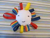 Baby Taggy Toy Stuffie Made From A Diaper