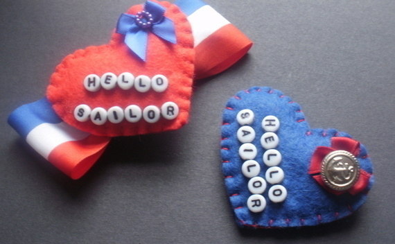 Hello Sailor Felt Pin Brooches