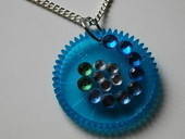 Upcycled Spirograph Pendant