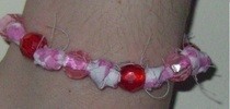 Left Over Rose Bead Bracelet