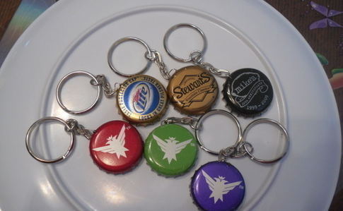Bottle Cap Keychain's