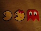 Pacman Coasters Made Of Hama Beads