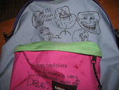 My Pimped Eastpak With Troll Faces