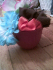 Flower Pot Hair Flower Display