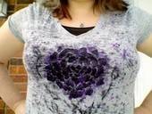 Rose Burnout Tee