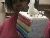 Rainbow Cake Tissue Cozy