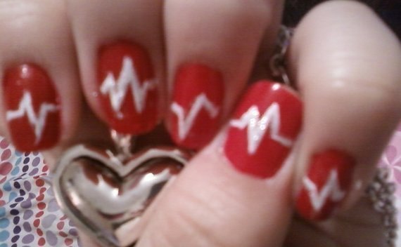 My Heart Beats For(Valentine's Day) Nail Art!
