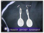 Tennis Racket Earrings 