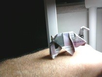 Origami Elephant (From A Lottery Ticket)