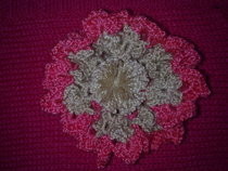 Crochet Flower Brooch