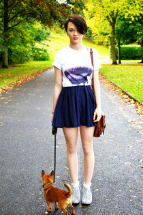 Nautical Inspired Navy Circle Skirt And Striped Top
