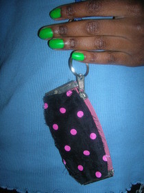 Pink Polka Dot Coin Purse