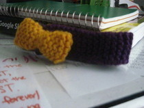 Knitted Hair Band With Bow