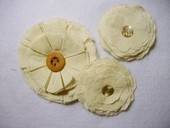 Cream Hair Clip Blossoms